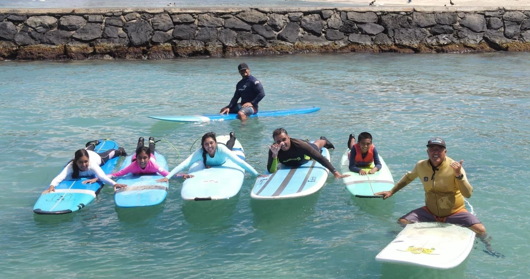 South Shore - Waikiki - Private Group Surfing Lessons