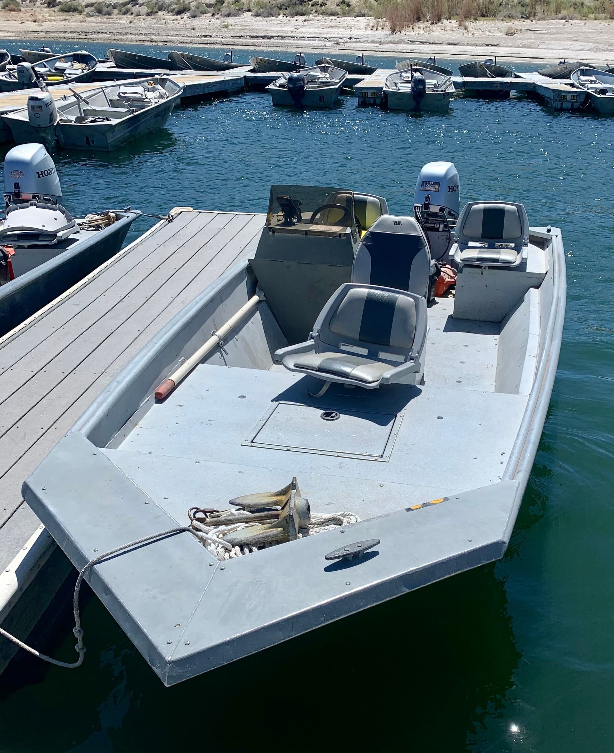 40 HP Flat Bottom Boat