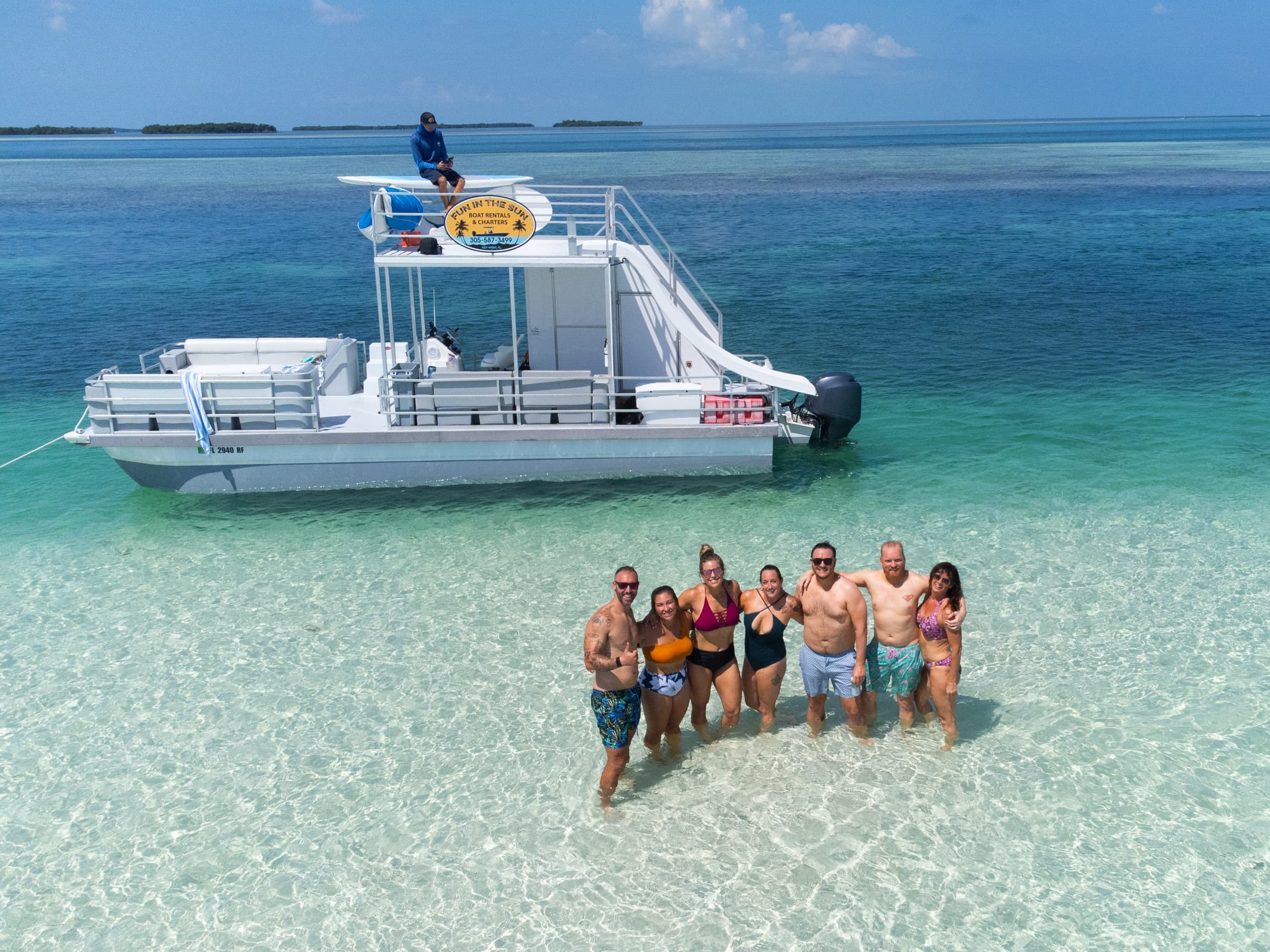 Double Decker Slide Boat - 6 Passenger Max Charter