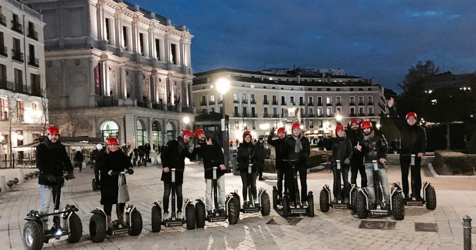 Segway Madrid Noche.