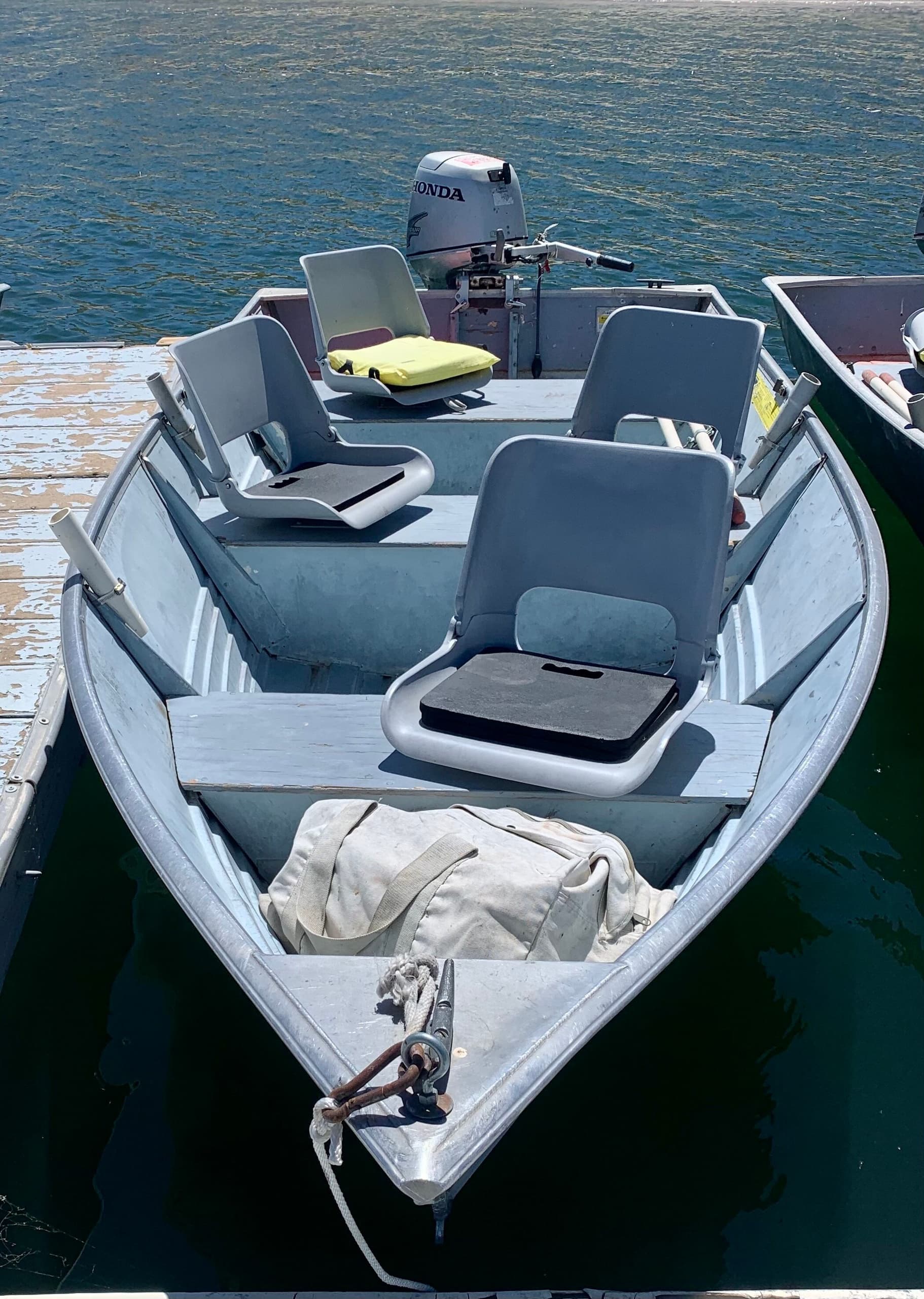 15 HP Aluminum V-hull Rental