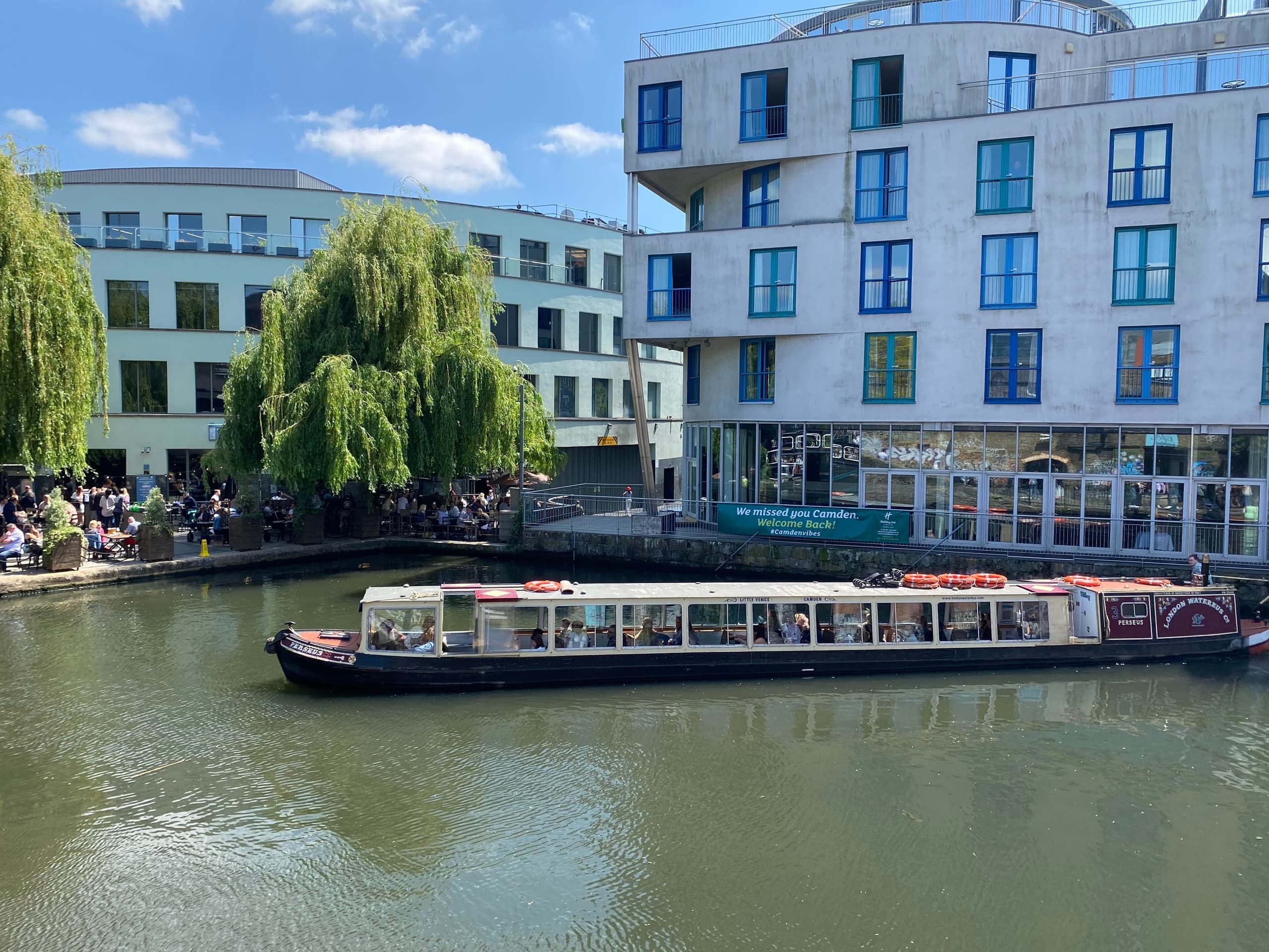 REGENTS CANAL WATERBUS from CAMDEN MARKET→ LITTLE VENICE