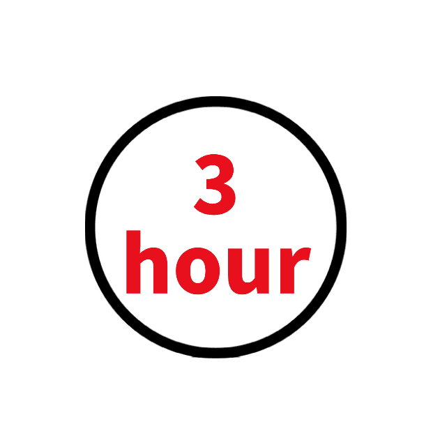 3 Hour Rental