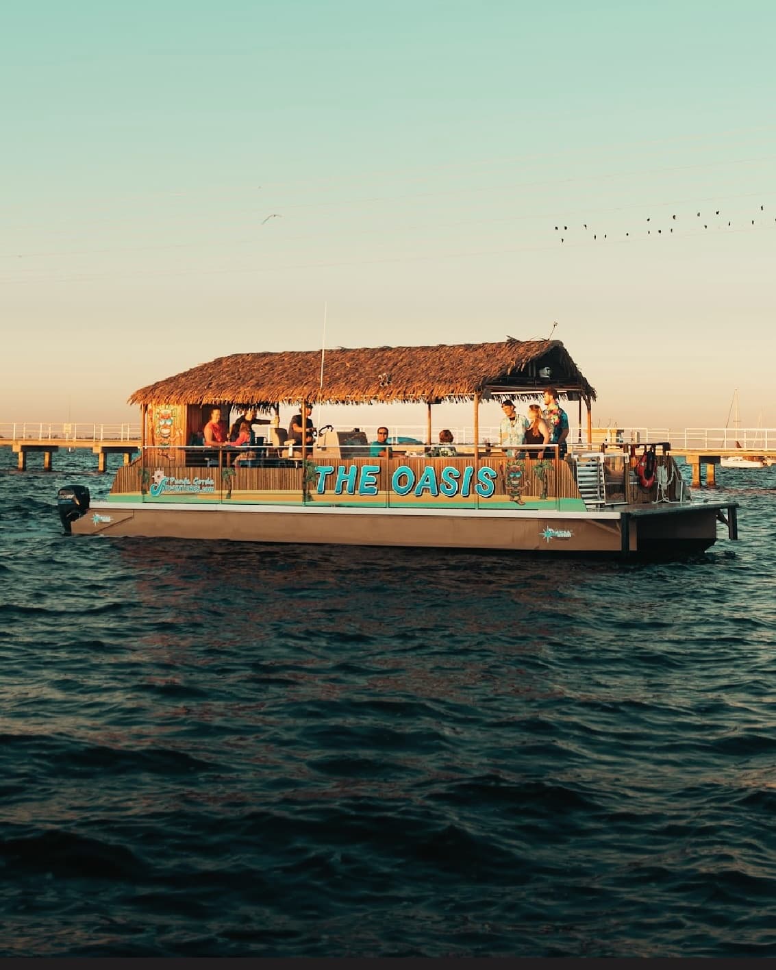 The Oasis Tiki Boat Sunset Cruise - Public