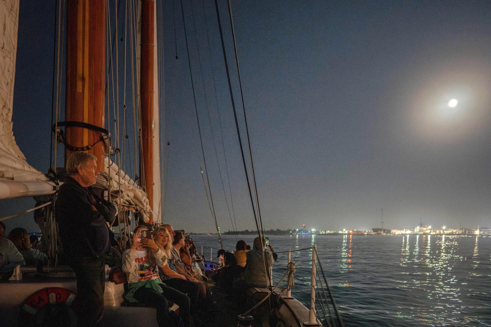 Full Moon Sail Aboard Schooner America 2.0