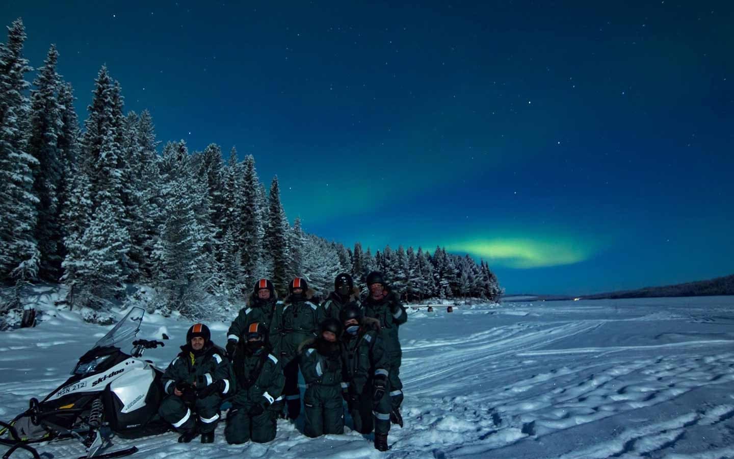 Snowmobile Aurora Expedition with Dinner