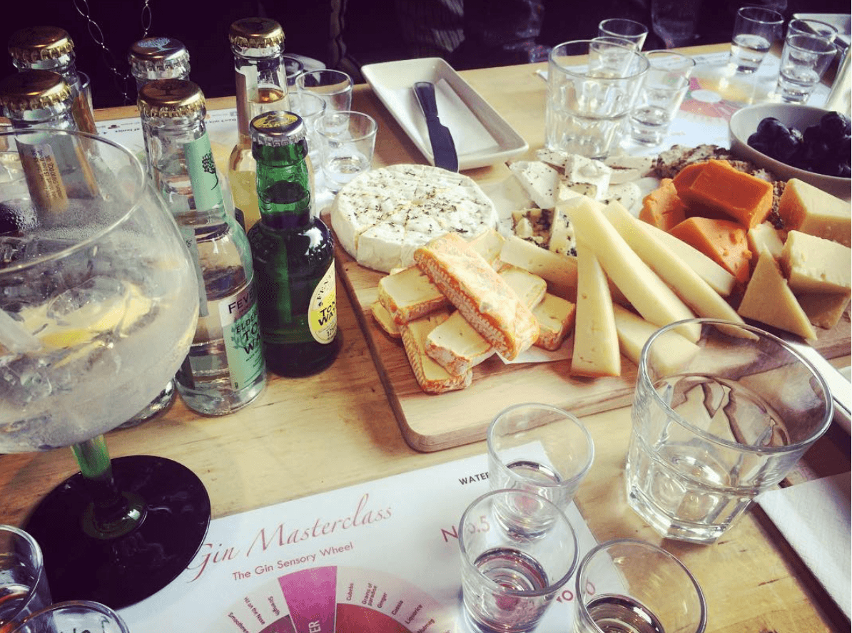 Eight Scottish Gins paired with Cheeses
