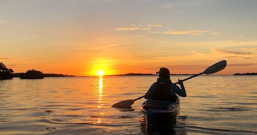 Sunset Kayaking at Shell Key