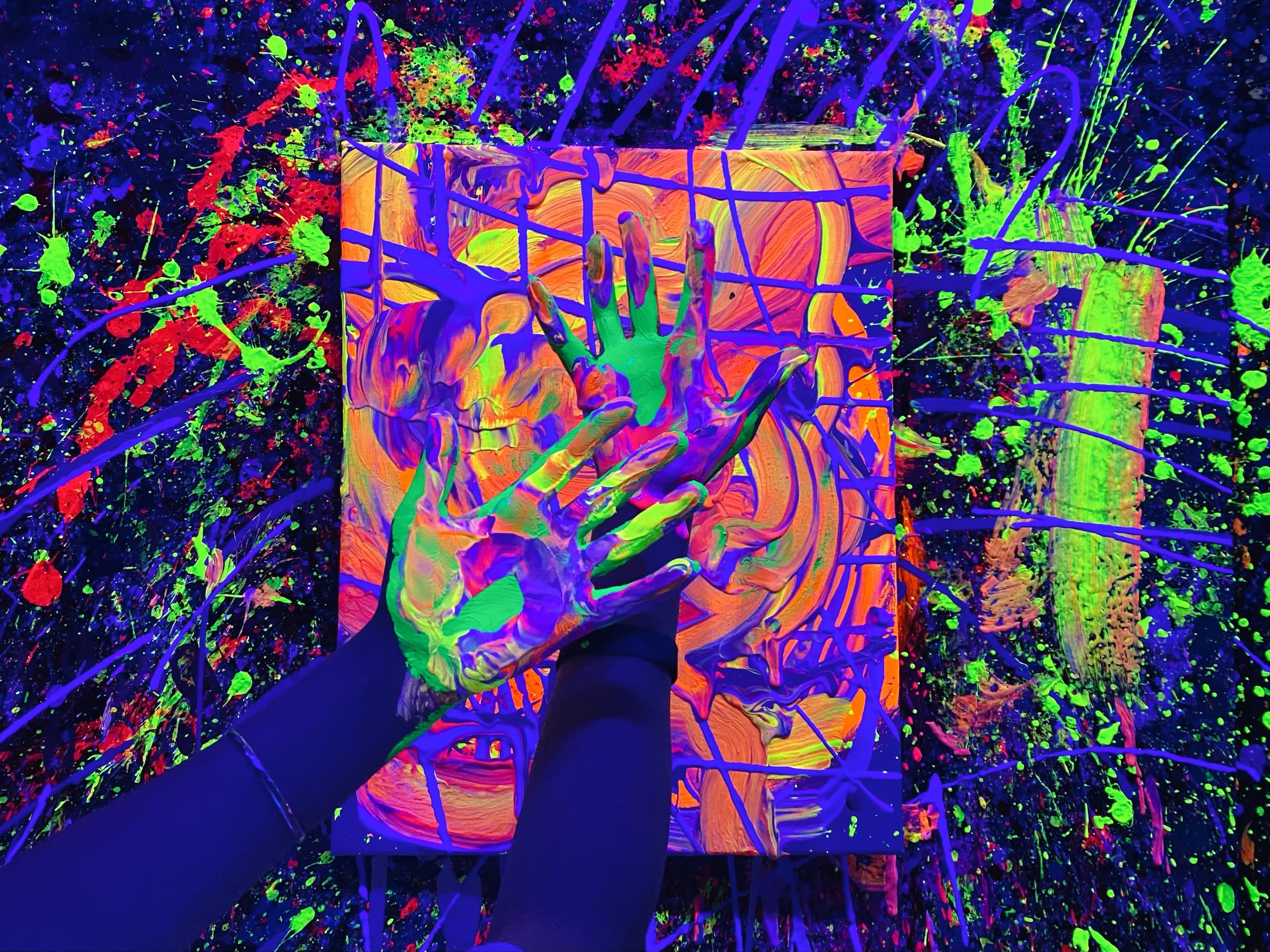 Black Light Classic Splatter Experience