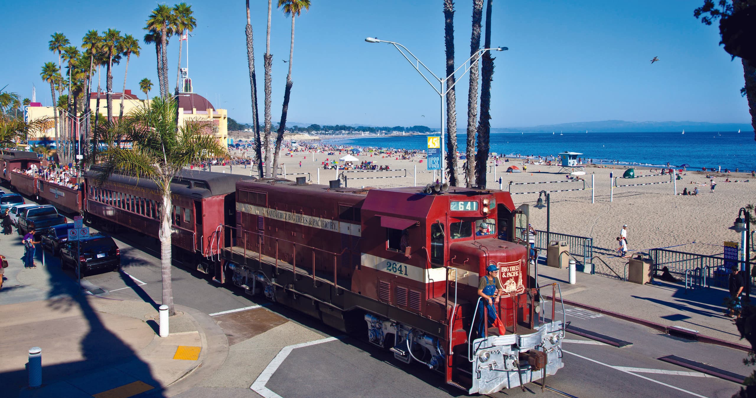 Beach Train | Santa Cruz Beach Boardwalk to Roaring Camp