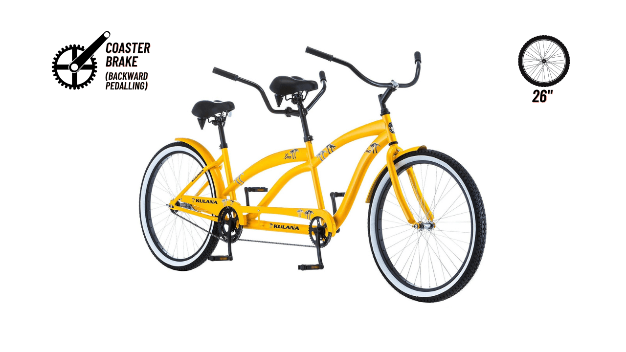 26 Tandem Adult Beach Cruiser Bike"