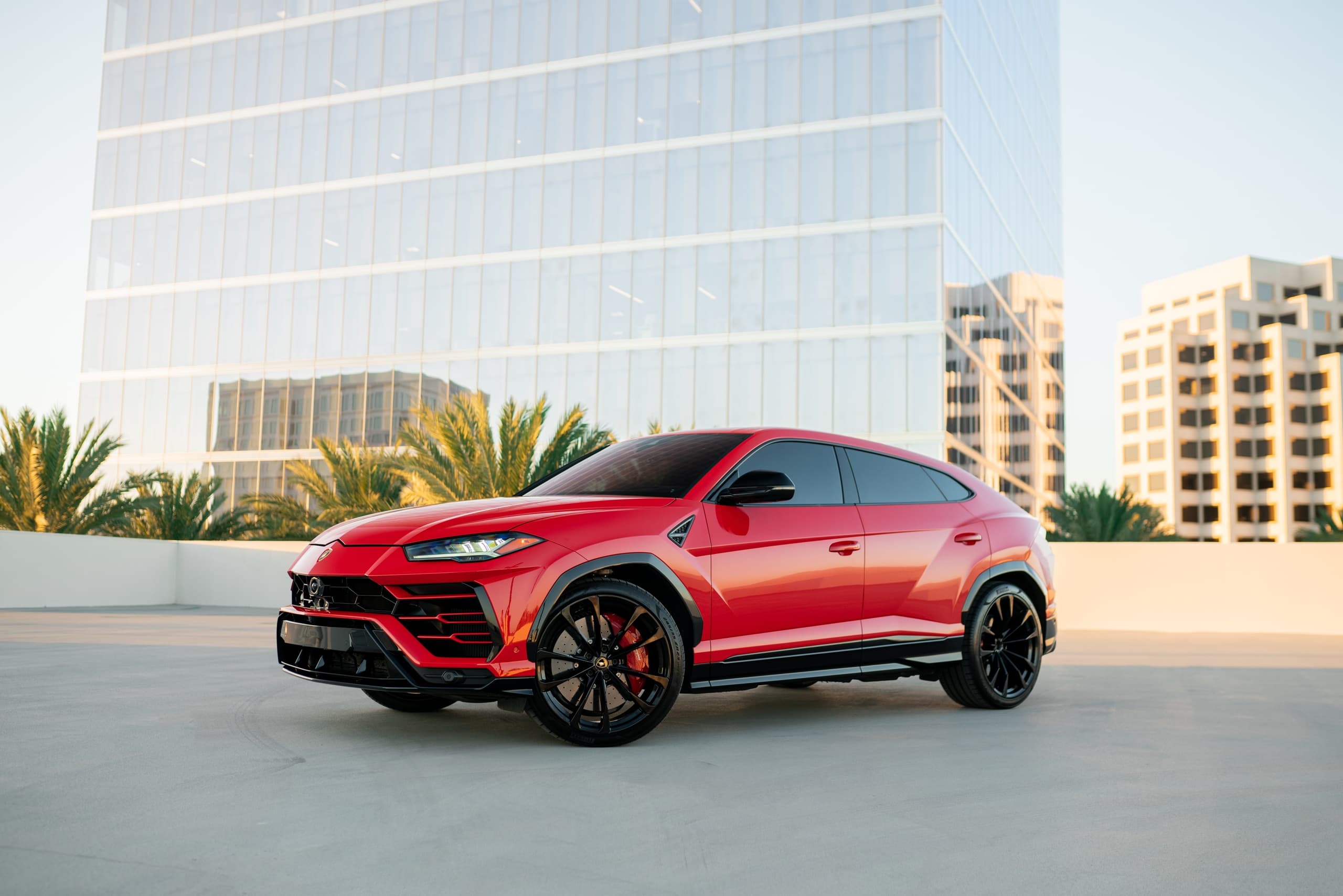 Red Lamborghini Urus