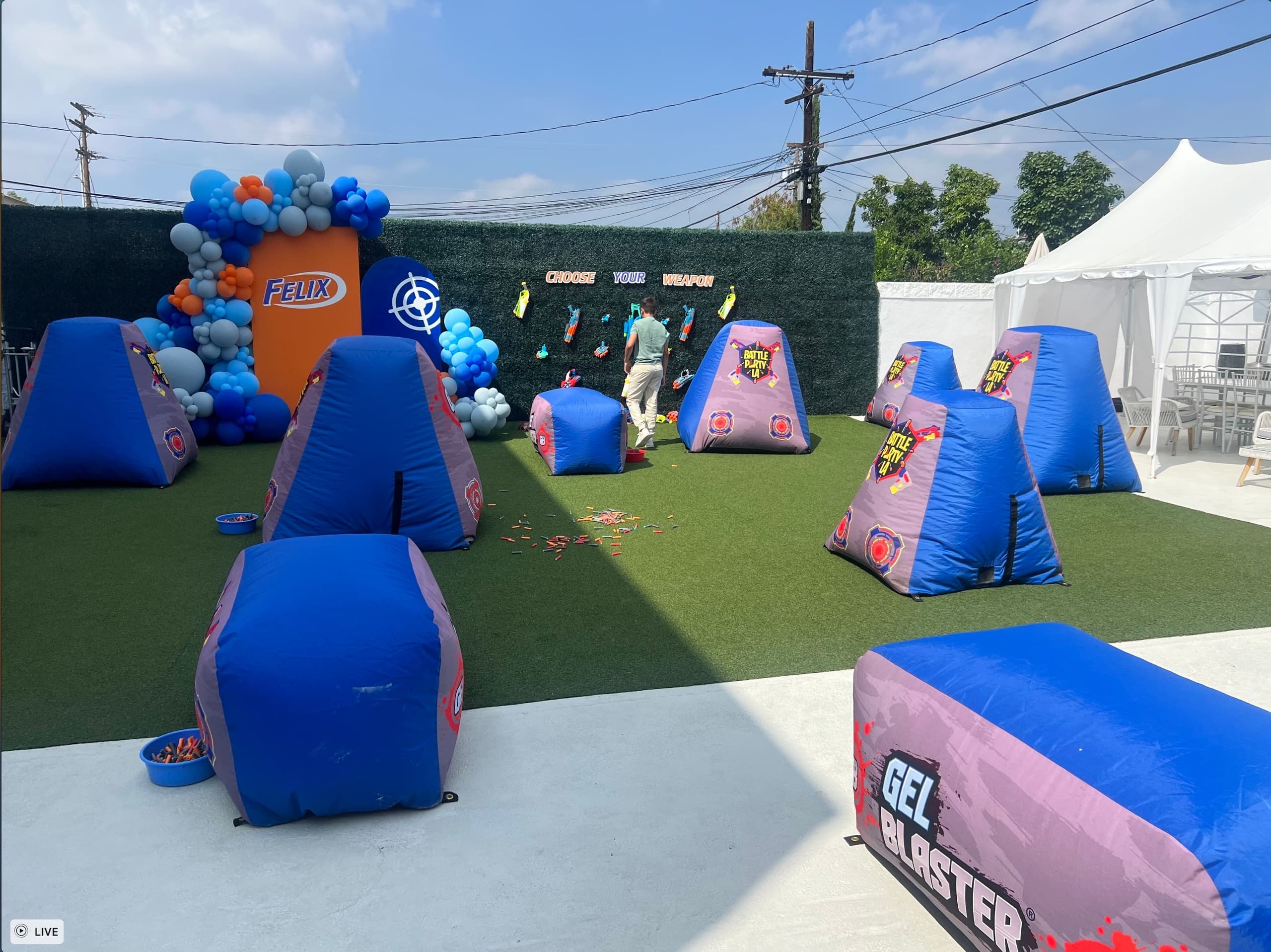 Battle Party with Nerf Blasters!