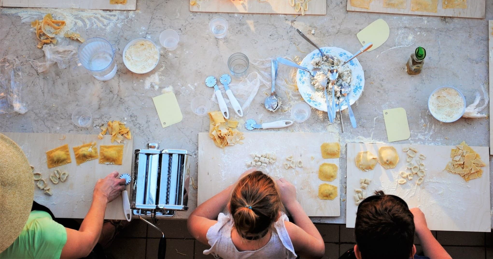 Roof Pasta Making in Rome
