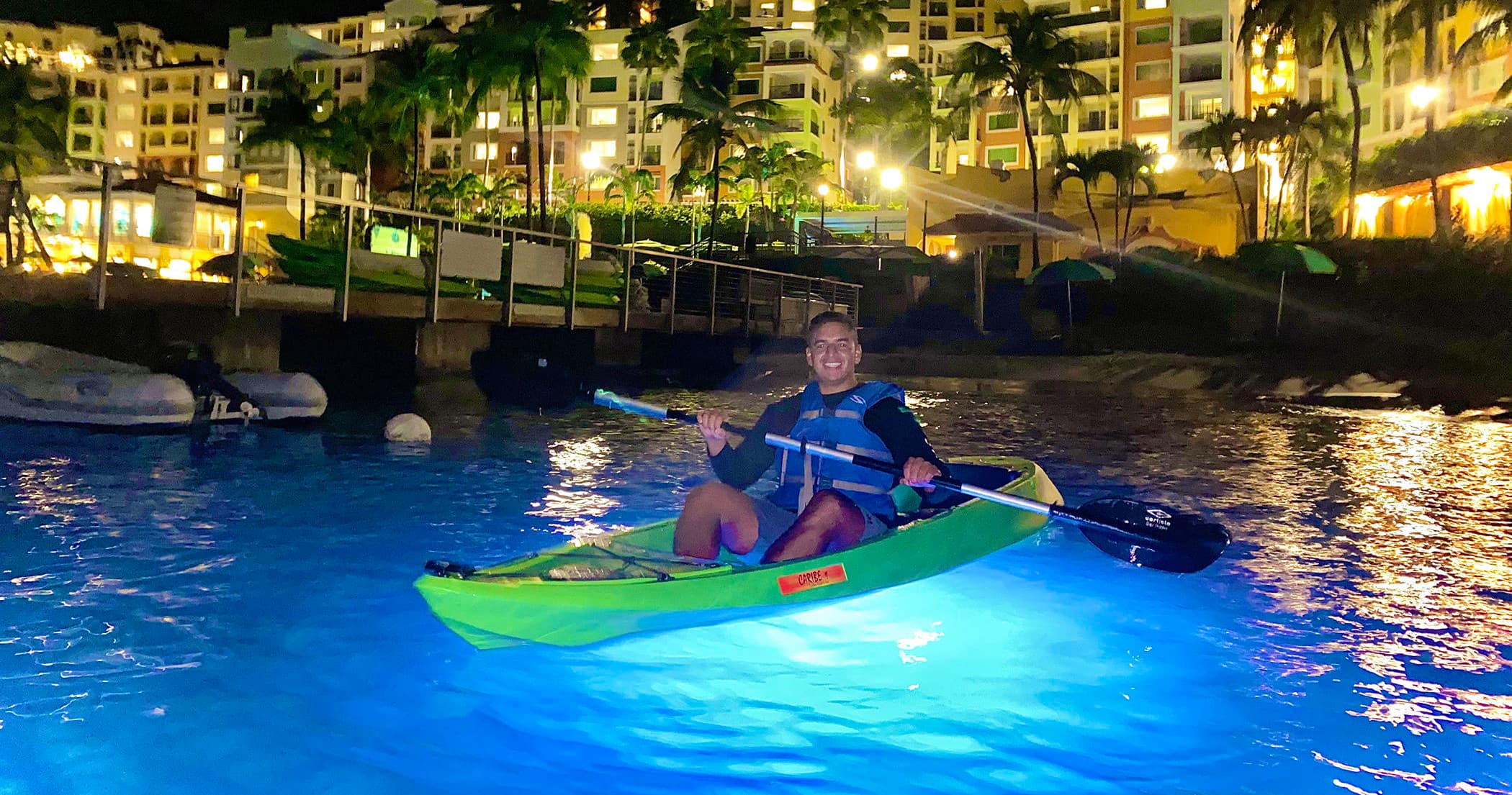 Glow Boats LED Night Kayak from The Marriott Frenchman's Cove, USVI
