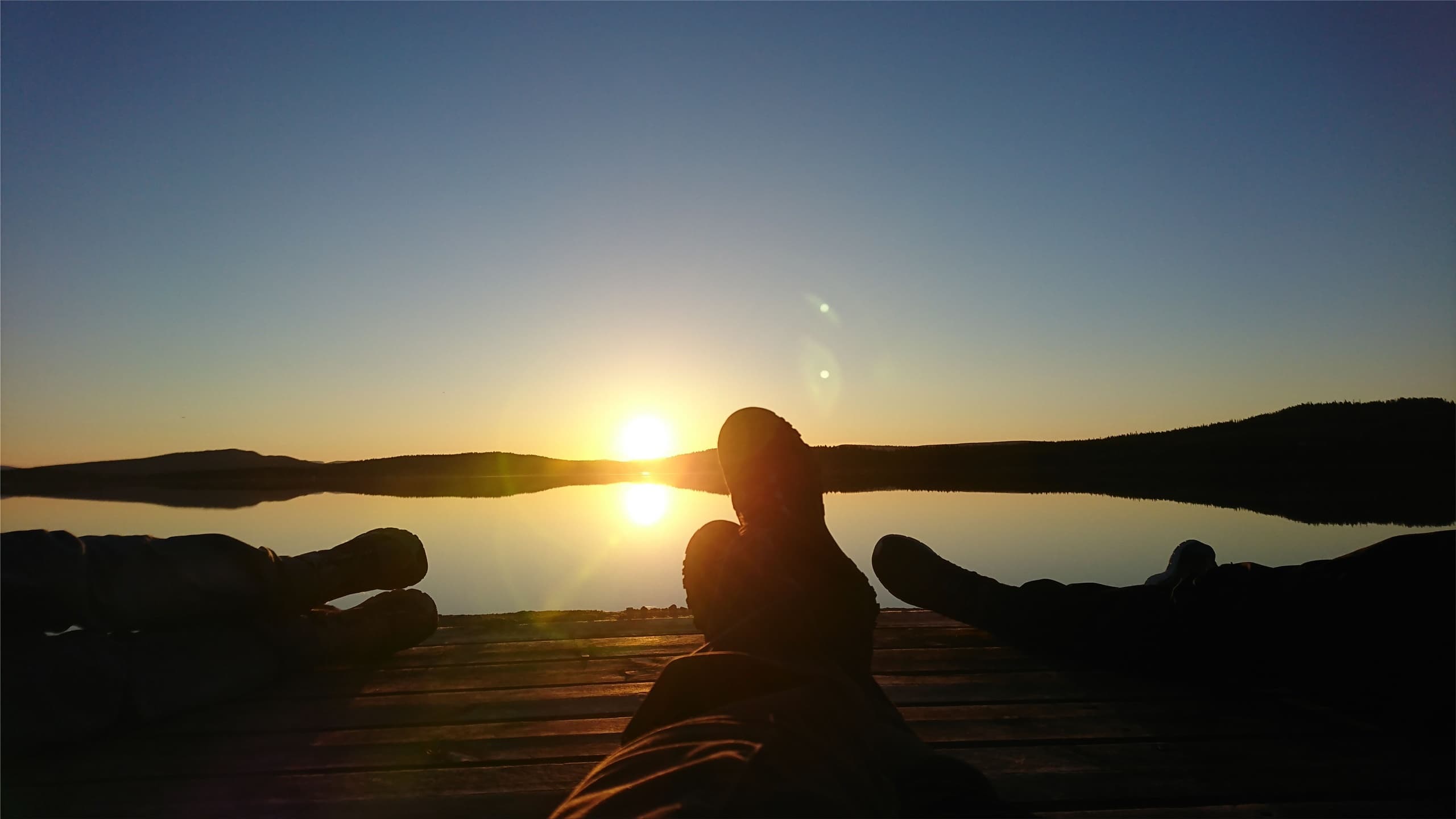 Midnight Sun by Boat