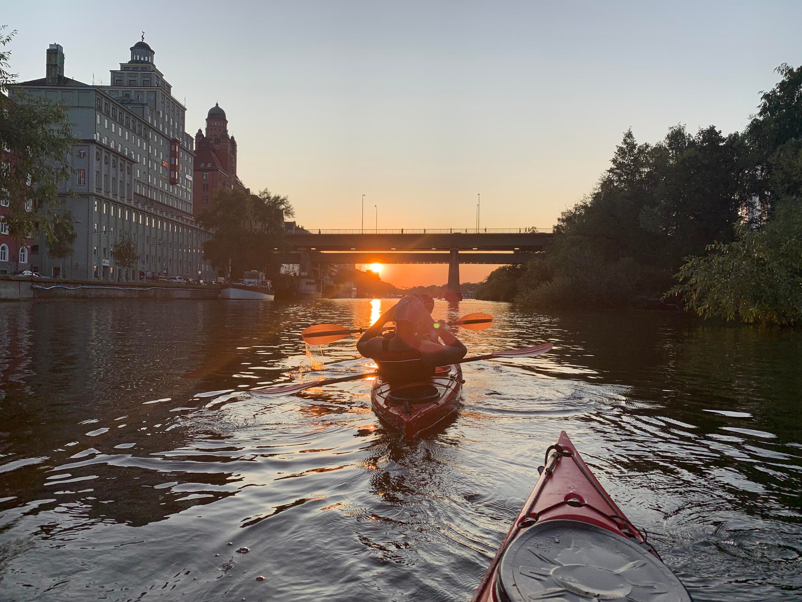 4h Sunset Kayak Tour Stockholm-City